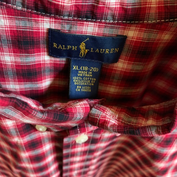 Ralph Lauren Boys Shirt size 20 - Picture 3 of 6